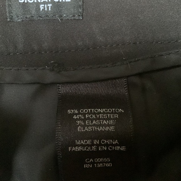 RW&CO Signature Fit Slim Leg Ankle Length Black Pants Size 00 - Picture 8 of 8